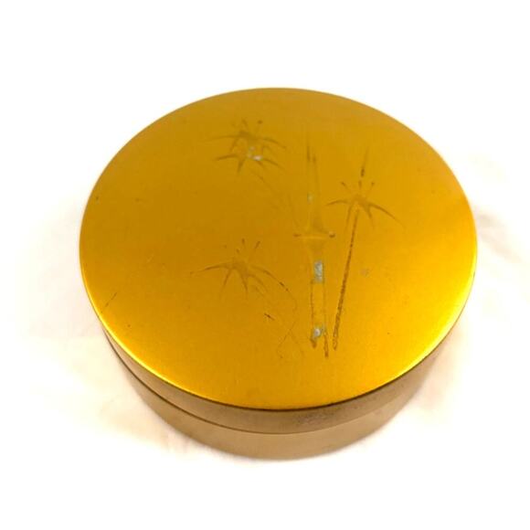 VTG Otagiri Original Gold Lacquer Coaster Set of 6 Bamboo Motif - Picture 9 of 15